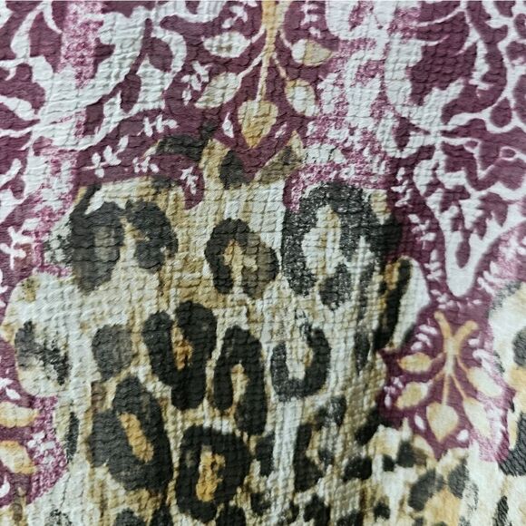 ALFRED DUNNER Floral & Leopard Top - Size 14 Petite - Picture 4 of 5